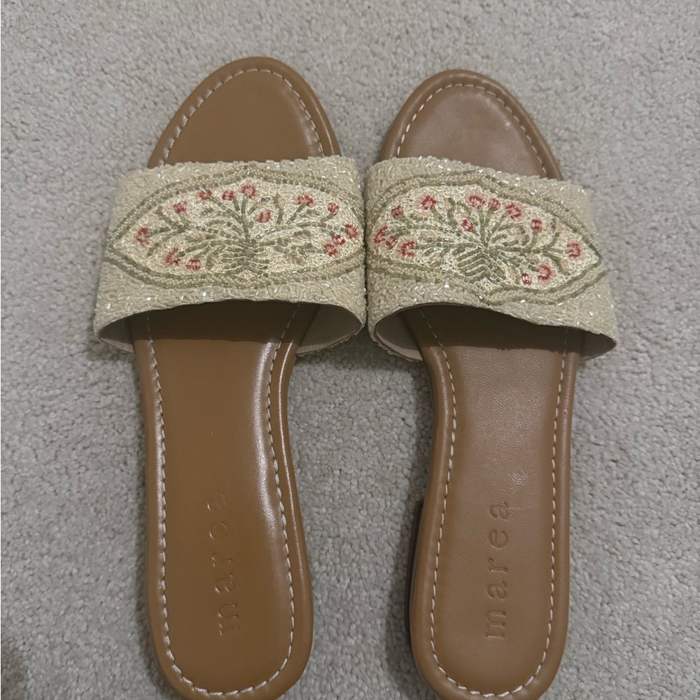 Marea by Liz Joy Bead Embroidered Sandals size 10